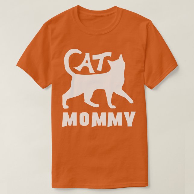 Camiseta Mamãe de gato (Frente do Design)