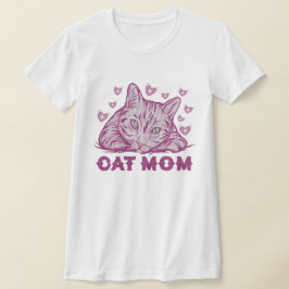 Camiseta Mamãe de Gato do Gato do Gato presente Dia da Mãe