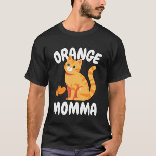 Camiseta Mamãe de Gato Laranja - Amante de Gato Ruivo Fofo,