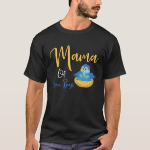 Camiseta Mamãe De Gêmeos Melhor Mamãe Já Adorou Mama Pare