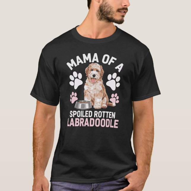 Camiseta Mamãe De Labradoodle (Frente)