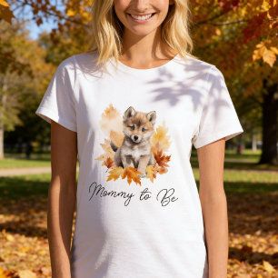 Camiseta Mamãe de Lobo da Floresta Bonita a Ser