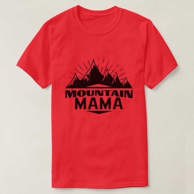 Camiseta Mamãe de montanha01 (Frente do Design)