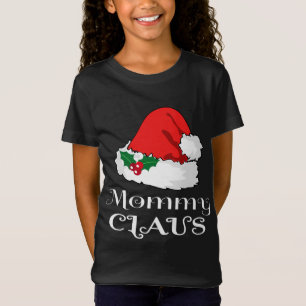 Camiseta Mamãe de Natal Claus Correspondendo Pajama Santa H