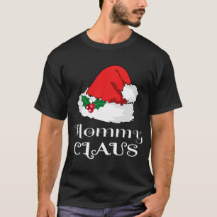 Camiseta Mamãe de Natal Claus Correspondendo Pajama Santa H
