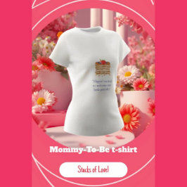 Camiseta Mamãe de Pancake de Aquarela a Ser