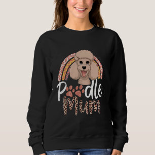 Camiseta Mamãe de Poodle Mamãe Mãe Cachorro Mãe Mariposa Le