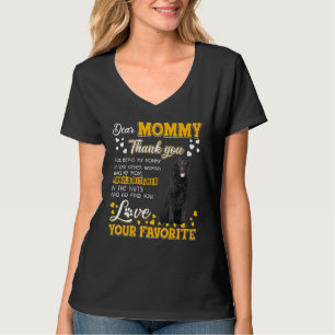 Camiseta Mamãe De Retriever Revestida Curva Obrigado Por Es