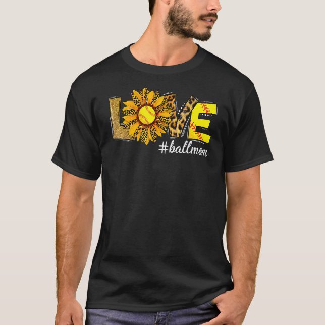 Camiseta Mamãe De Sofá Para Mulheres Bola De Amor De Girass (Frente)
