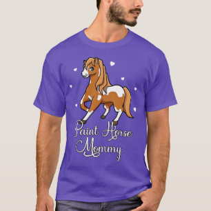 Camiseta Mamãe de Tintas para Tintas para Pinos do Cavalo