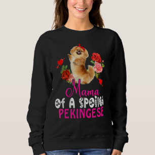 Camiseta Mamãe De Um Arco Cute Pekingês Maldito