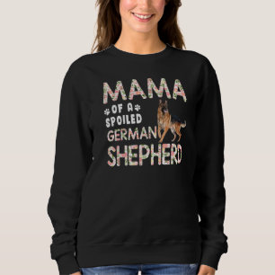 Camiseta Mamãe De Um Cachorro German shepherd Malhado