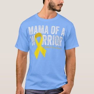 Camiseta Mamãe de um Cancer de infância do Guerreiro T Shir