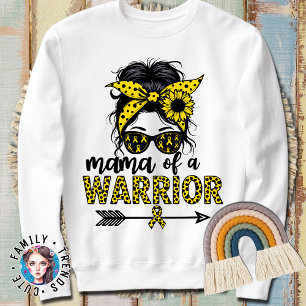 Camiseta Mamãe De Um Cancer De Infância Guerreira