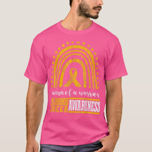 Camiseta Mamãe De Um Cancer De Infância Guerreiro Rainb