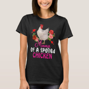 Camiseta Mamãe De Um Flo De Arco De Frango Cute Malhado