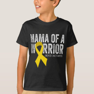 Camiseta Mamãe de um Oncolog de Fita Cancer de Guerreiro