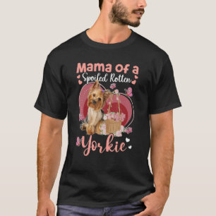 Camiseta Mamãe De Um Roupa De Pet De Proprietário Rotten Yo