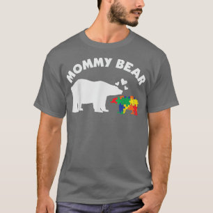 Camiseta Mamãe de Urso das Mulheres Mo Consciência