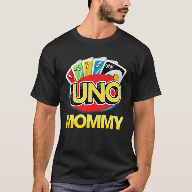 Camiseta Mamãe De Ventilador Da UNO Da Família Corresponden (Frente)