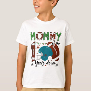 Camiseta Mamãe do 1º Ano Pé Down 1 Ano de Nascimento