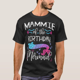 Camiseta Mamãe Do Aniversário Da Família Sereia Festa C