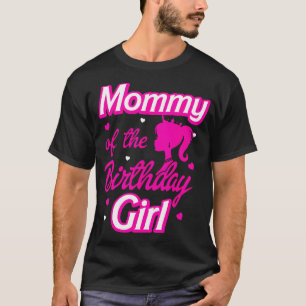 Camiseta Mamãe Do Aniversário Da Festa De Boneca
