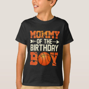 Camiseta Mamãe Do Aniversário Garoto Bysketbyll Mãe Fu