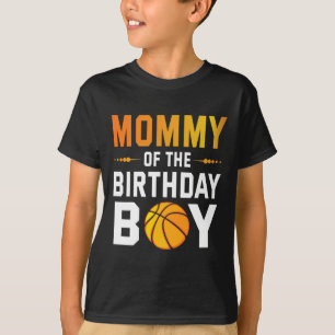 Camiseta Mamãe Do Aniversário Jogador De Bysketbyll Happy