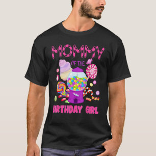 Camiseta Mamãe Do Aniversário Oferece A Garota Candyland Ca