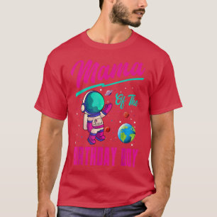 Camiseta Mamãe Do Astron Do Planeta Espacial Astron