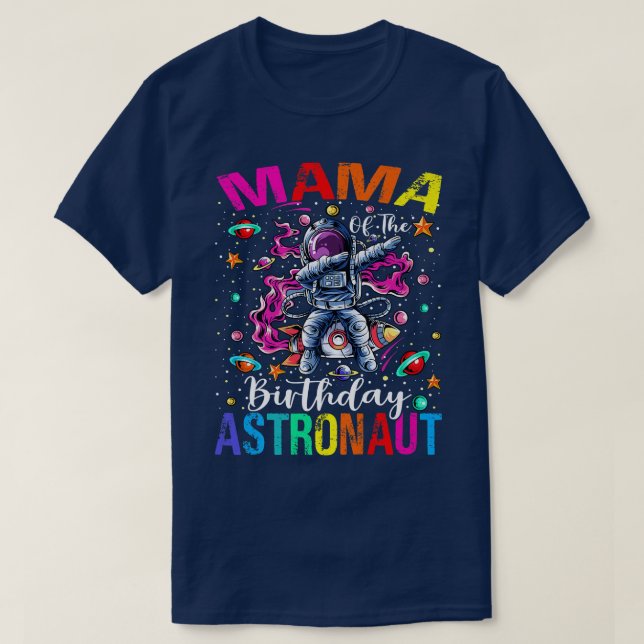 Camiseta Mamãe Do Astronauta Astronauta Kid Do Tema Espacia (Frente do Design)