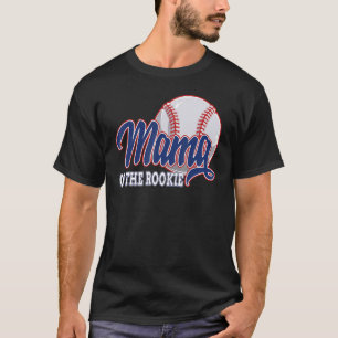 Camiseta Mamãe Do Beisebol Rookie Birthday