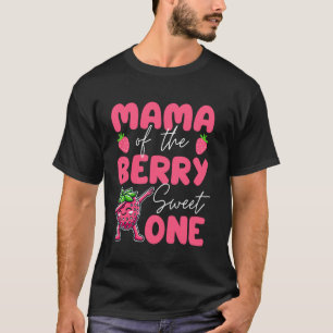 Camiseta Mamãe Do Berry Sweet One Strawberry 1rua Birthda
