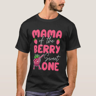 Camiseta Mamãe Do Berry Sweet One Strawberry 1rua Birthda