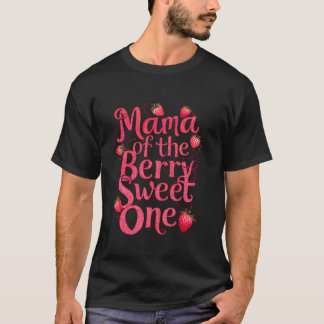 Camiseta Mamãe Do Berry Sweet One Strawberry Festival Bi