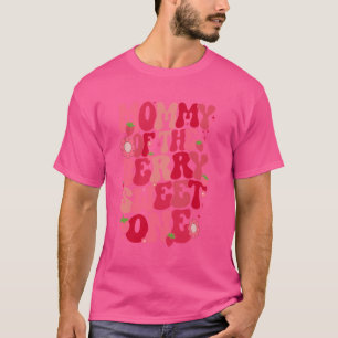 Camiseta Mamãe Do Berry Sweet One Strawberry First Birt