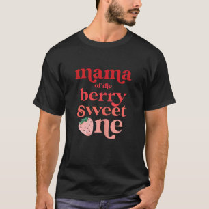 Camiseta Mamãe do Berry Sweet One Strawberry First Birth
