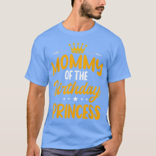 Camiseta Mamãe do Celebrato de aniversário da Princesa Prin