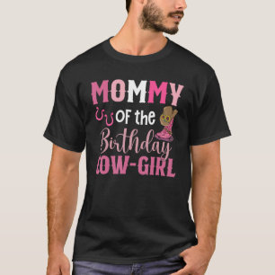 Camiseta Mamãe do Cow Girl Rodeio Vaqueira de Aniversário 1