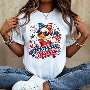 Camiseta Mamãe do Dia 4 de Julho, Mamãe Americana, Mamãe Ga