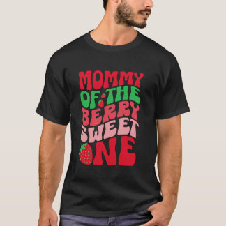 Camiseta Mamãe Do Doce De Morango Um Morango 1º Aniversário