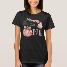 Camiseta Mamãe do Espiritinho Assustador Pinkoween Retro Gh