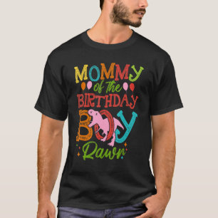 Camiseta Mamãe Do Garoto Rawr Rex Dinossauros De Aniversári