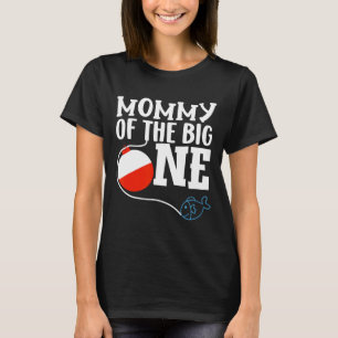 Camiseta Mamãe do Grande Um Menino Pescador Primeiro Aniver