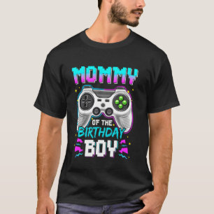 Camiseta Mamãe Do Jogo De Vídeo De Criança De Aniversário N