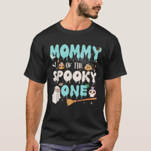 Camiseta Mamãe do Menino Assustador de 1º Aniversário de Ha