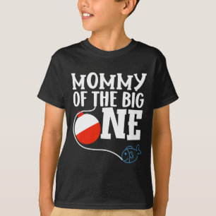 Camiseta Mamãe do Menino da Grande Pescaria Primeiro Aniver