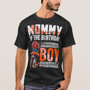 Camiseta Mamãe do motocross do Birthday Boy Dirt Bday