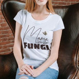 Camiseta Mamãe do Pequeno Fungo Chá de fraldas Caiu